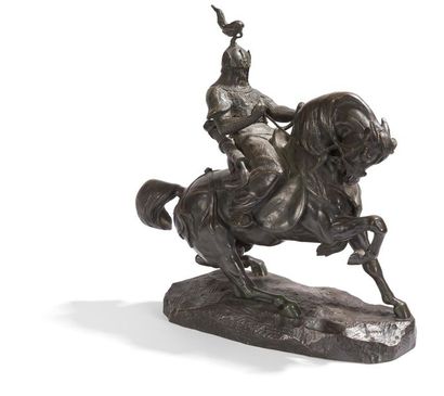 null Antoine-Louis Barye (1796 - 1875)
Tartar warrior (stopping his horse)
Posthumous...