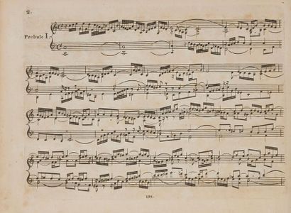 null BACH Johann Sebastian (1685-1750).
Preludes et Fugues pour le Forte-Piano dans...