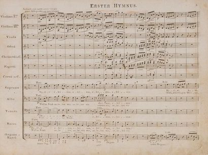  BEETHOVEN Ludwig van (1770-1827). Messa a quattro Voci coll' accompagnamento dell'...