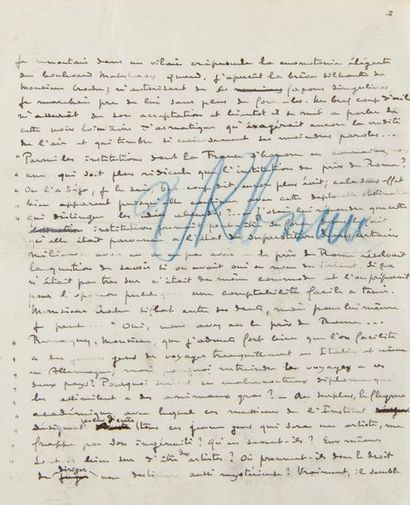 null DEBUSSY Claude (1862-1918).
MANUSCRIT autographe signé « Claude Debussy », La...