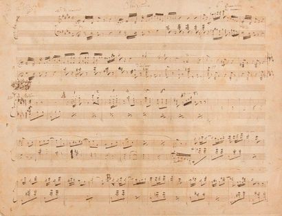 null DELIBES Leo (1836-1891).
MUSICAL MANUSCRIPT autograph signed "Léo Delibes",...