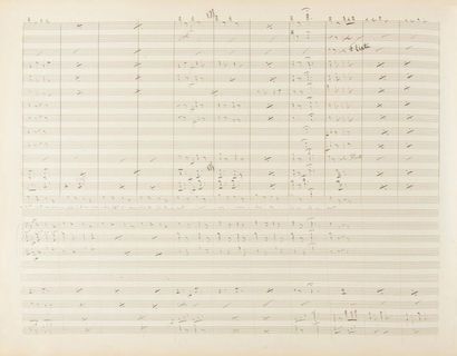 null OFFENBACH Jacques (1819-1880).
MANUSCRIT MUSICAL autographe, Les Brigands, [1869] ;...