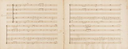 null ROUSSEAU Jean-Jacques (1712-1778).
MANUSCRIT MUSICAL autograph, Armida... oh...
