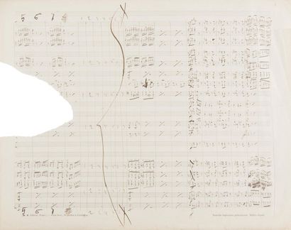 null TCHAIKOVSKY Piotr Ilitch (1840-1893).
MANUSCRIT MUSICAL autographe, [Danse des...