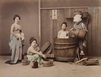 null Unidentified Japanese StudioJapan, c. 1890-1900
.Lake Hakone. Hozugawa. Girls...