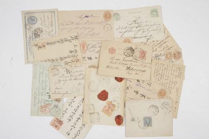 null [STAMPS] COLONIES & EUROPE

A set of 75 letters and postal stationery mainly...