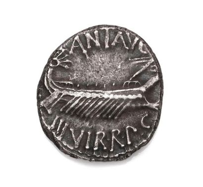 null MARC ANTOINE. Denarius VI Legion.

Praetorian galley. R/ Legionary Eagle between...