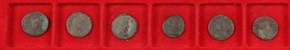 null 41 Folles et petits bronzes de la fin de l’Empire romain (Julien II, Théodose...