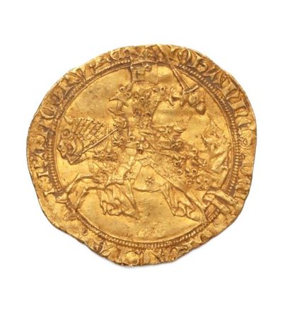 null JEAN II, le Bon (1350 - 1364)

Franc à cheval. 

D. 294. 

Flan irrégulier....