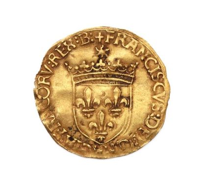 null ENGLISH 1st (1515 - 1547)

Gold shield in the sun, fifth type. Bourges.

D....