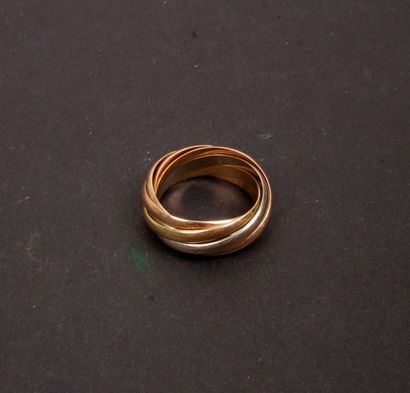 null Ring 3 golds (18K).weight: 9,5 g