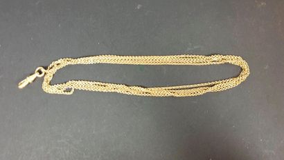 null Long gold chain ( 18K ). Weight: 21, 5 g
Length: 140 cm