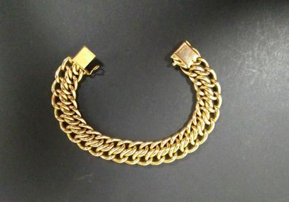 null 18K yellow gold bracelet. Weight: 23.6 g
