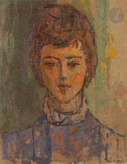 null Zygmunt LANDAU (1898-1962) 
Portrait de femme 
Huile sur toile. 
Signée en bas...