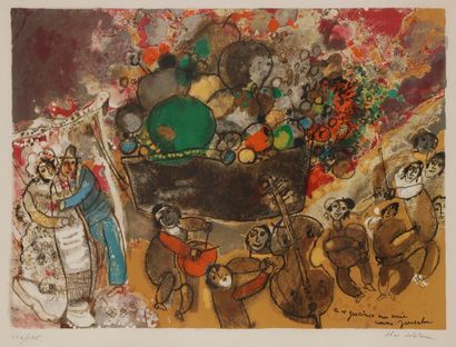 null Théo TOBIASSE (1927-2012) 
Set of 4 lithographs : 
- Jews driven out of Moscow....