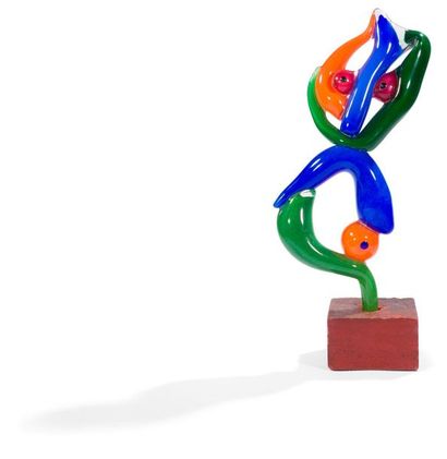 null Jean-Pierre SEURAT [français] (1952-2009) 
Grande sculpture de forme libre en...