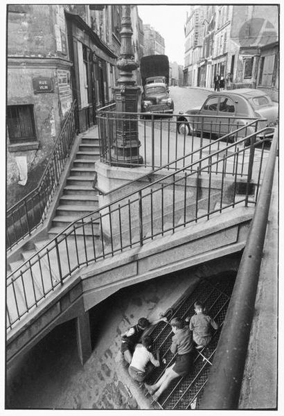 null Willy Ronis (1910-2009)Carrefour des rues Vilin et Piat (known as Escaliers,...