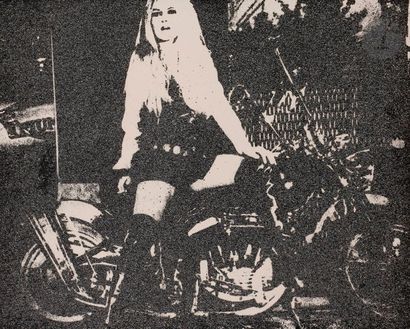 null Daido Moriyama (1938)
Silkscreen. Brigitte Bardot à moto, 1969. 
Sérigraphie...