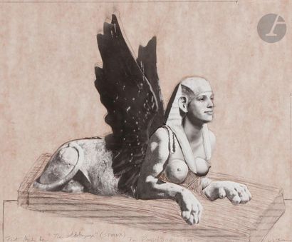 null Joel Peter Witkin (1939)
Print study for « The Sphynge » for Pompidou, 1989.
Photocollage...