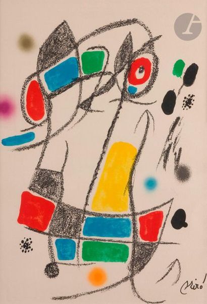 null Joan Miró (1893-1983
)Pl. for "Maravillas con variaciones acrósticas en el
jardin...