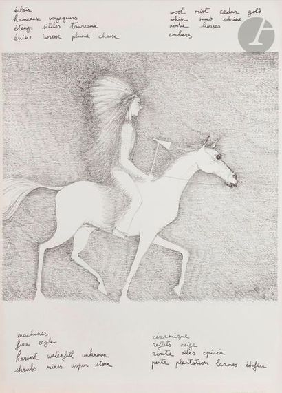 null Michel Butor (1026-2016) et Gregory Masurovski (1929-2009)
Western Duo, 1969
Lithographie...