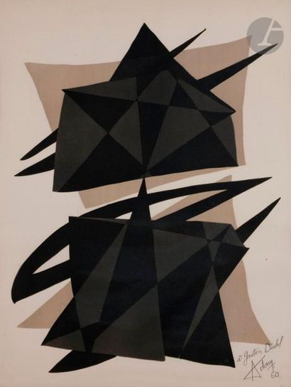null Henri-Georges Adam (1904-1967)
Composition, 1960
Lithographie en couleurs.
Épreuve...