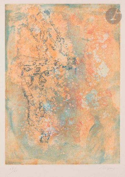 null Camille Bryen (1907-1977
)
Composition, ca. 1970Eau-forte

and aquatint

in...
