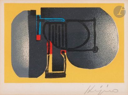 null Ladislas Kijno (1921-2012)
Composition, vers 1980
Lithographie en couleurs.
Épreuve...