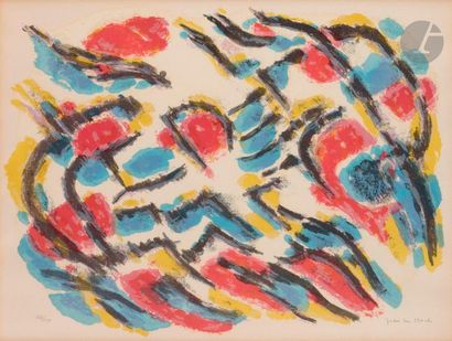 null Jean Le Moal (1909-2007)
Composition, vers 1960
Lithographie en couleurs.
Épreuve...