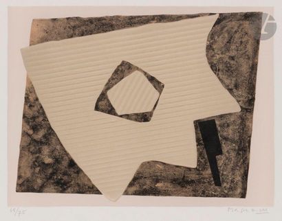 null Alberto Magnelli (italien, 1888-1971)
Composition (pl. 5 de l’album « I Collages...