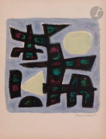 null Alfred Manessier (1911-1993)Compositions, ca. 1950Colour lithograph. 
2 proofs...