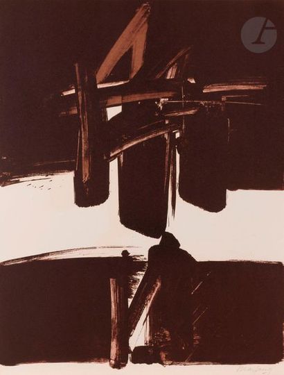 null André Marfaing (1925-1987)
Composition, vers 1960
Lithographie en brun.
Épreuve...