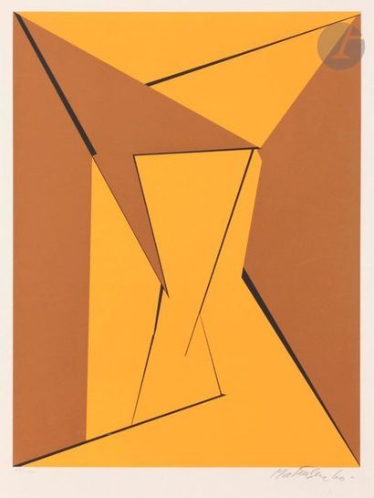 null Richard Mortensen (danois, 1910-1993)
Composition géométrique, 1960
Sérigraphie...