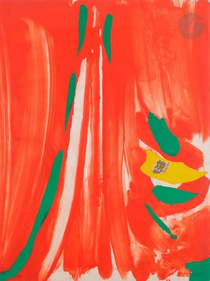 null Olivier Debré (1920-1999)
Xian rouge, 2e planche, 1990
Lithographie en couleurs....