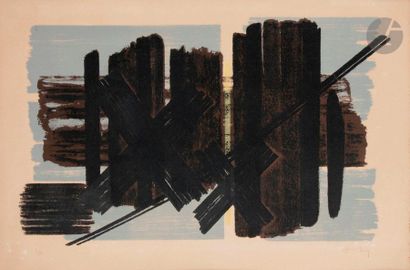 null Hans Hartung (1904-1989)L 2, 1952-1953Colour lithograph.
Proof on vellum, justified...