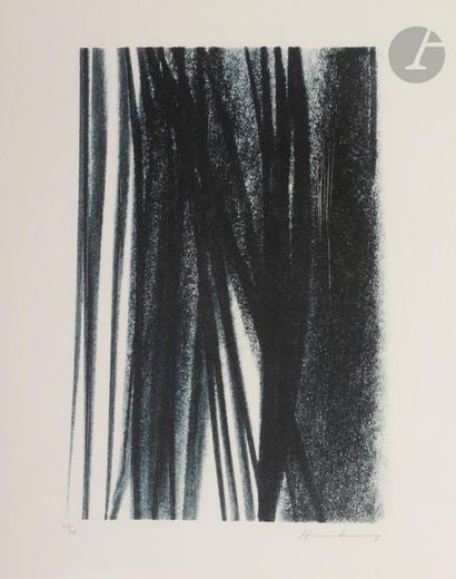 null Hans Hartung (1904-1989)
L 1977-9, 1977
Photo-autographie sur zinc (crayon lithographique...
