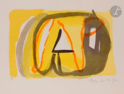 null Bram van Velde (1895-1981)
Composition, 1973
Lithographie en couleurs.
Épreuve...