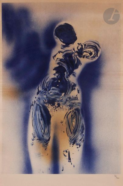 null Yves Klein (1928-1962) (d’après)
Anthropométrie ANT 7, vers 1960
Lithographie...