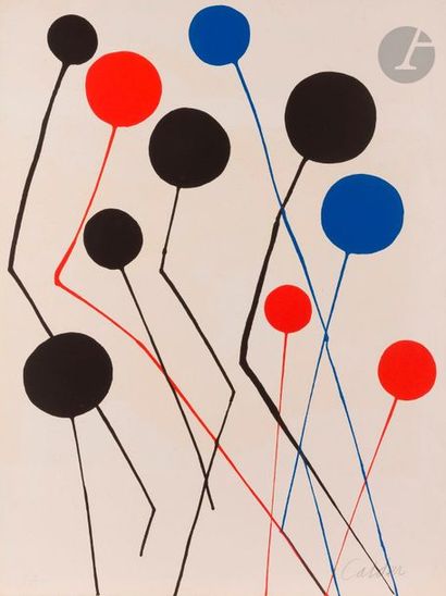 null Alexander Calder (1898-1976)
Ballons, 1971
Lithographie en couleurs. 
Épreuve...