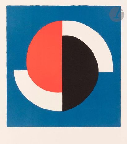 null Sonia Delaunay-Terk (1885-1979) (d’après)
Composition géométrique (affiche),...