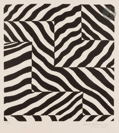 null Sonia Delaunay-Terk (1885-1979)
Noir et blanc, 1969 
Lithographie d’après un...
