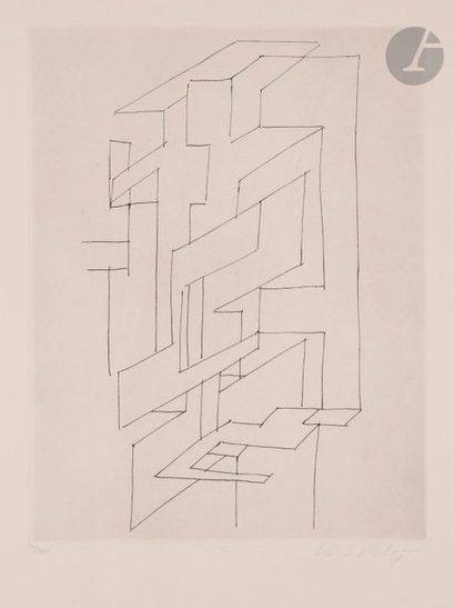 null Victor Vasarely (1906-1997)CompositionEau-forte.
Proof on vellum, numbered and...