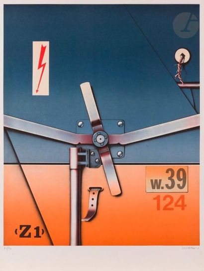 null Peter Klasen (allemand, né en 1935)
Wagon SNCF, 1981
Lithographie en couleurs
Épreuve...