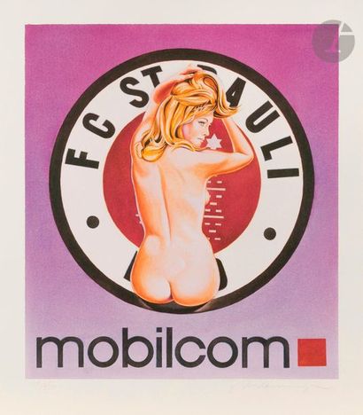 null Mel Ramos (américain) (1935-2018) 
Mobilcom, FC St Pauli Senna (Femme nue de...