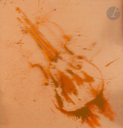 null Arman (Armand Fernandez, dit) (1928-2005)
Violon orange
Sérigraphie sur plexiglas...