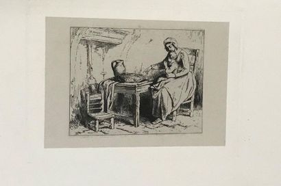 null Charles Jacque (1813-1894)
Sujets divers. Album petit in-fol. [270 x 370] contenant...