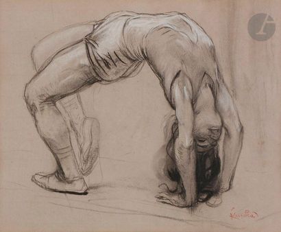 null František KUPKA (1871-1957)
La Gymnaste
Fusain et pierre blanche.
Porte le timbre...