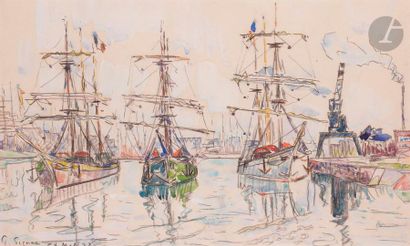 null Paul SIGNAC (1863-1935
)Saint-Malo, 1928Aquarelle
.
Signed, dated and located...
