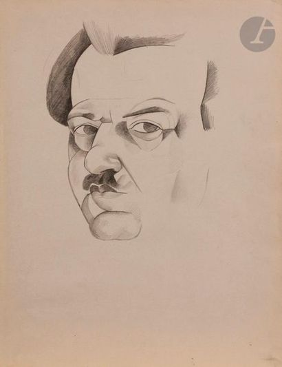 null Charles KVAPIL (1884-1958)
Autoportrait, vers 1919
Mine plomb.
Porte le cachet...