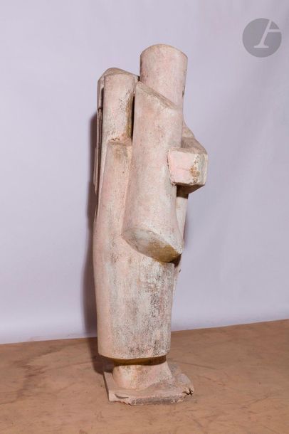 null Roger DESSERPRIT (1923-1985
)Composition - Sculpture
, circa 1980Cement,

terracotta...